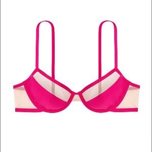 Victoria's Secret Unlined Mesh Demi Bra